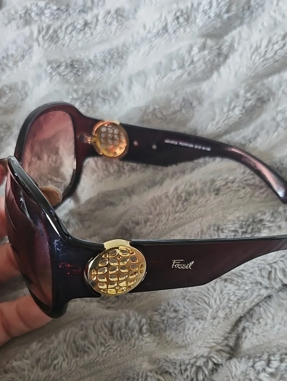 Fossil oversized butterfly or modified wrap sunglasses Vintage And RARE!!!
